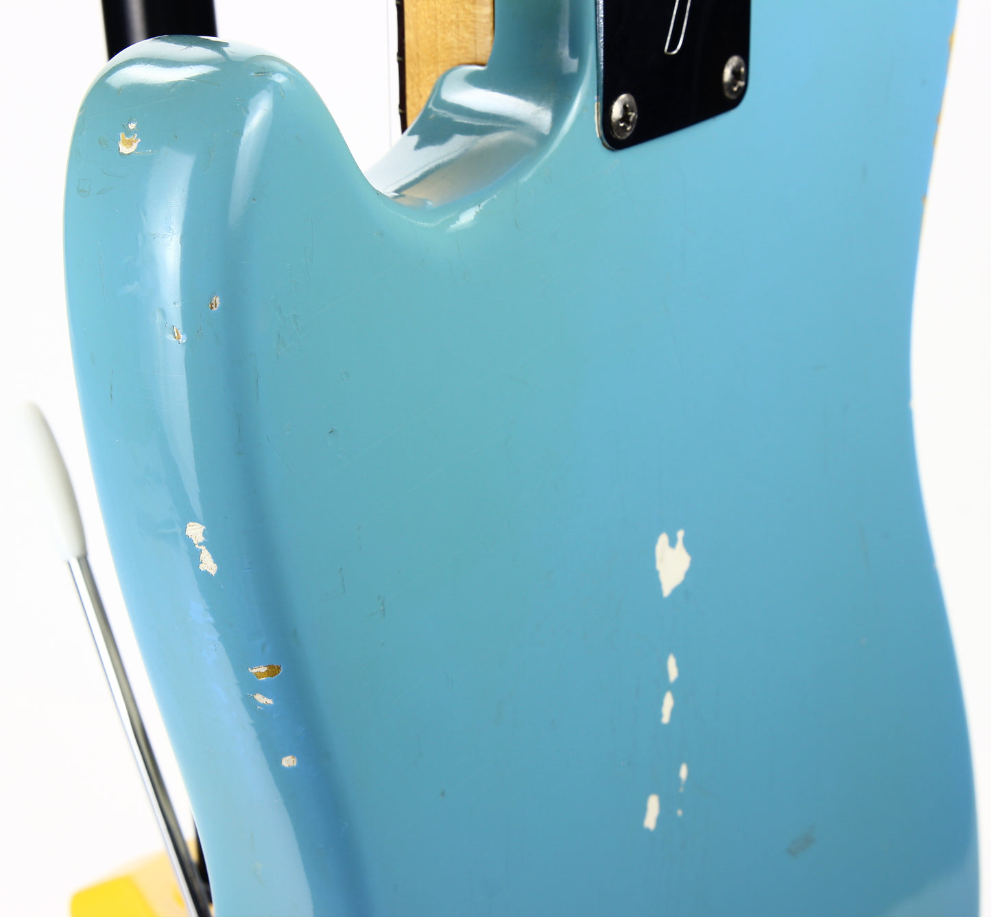 1966 Fender Mustang DAPHNE BLUE w/ Original Case - Kurt Cobain-type, Big Headstock!