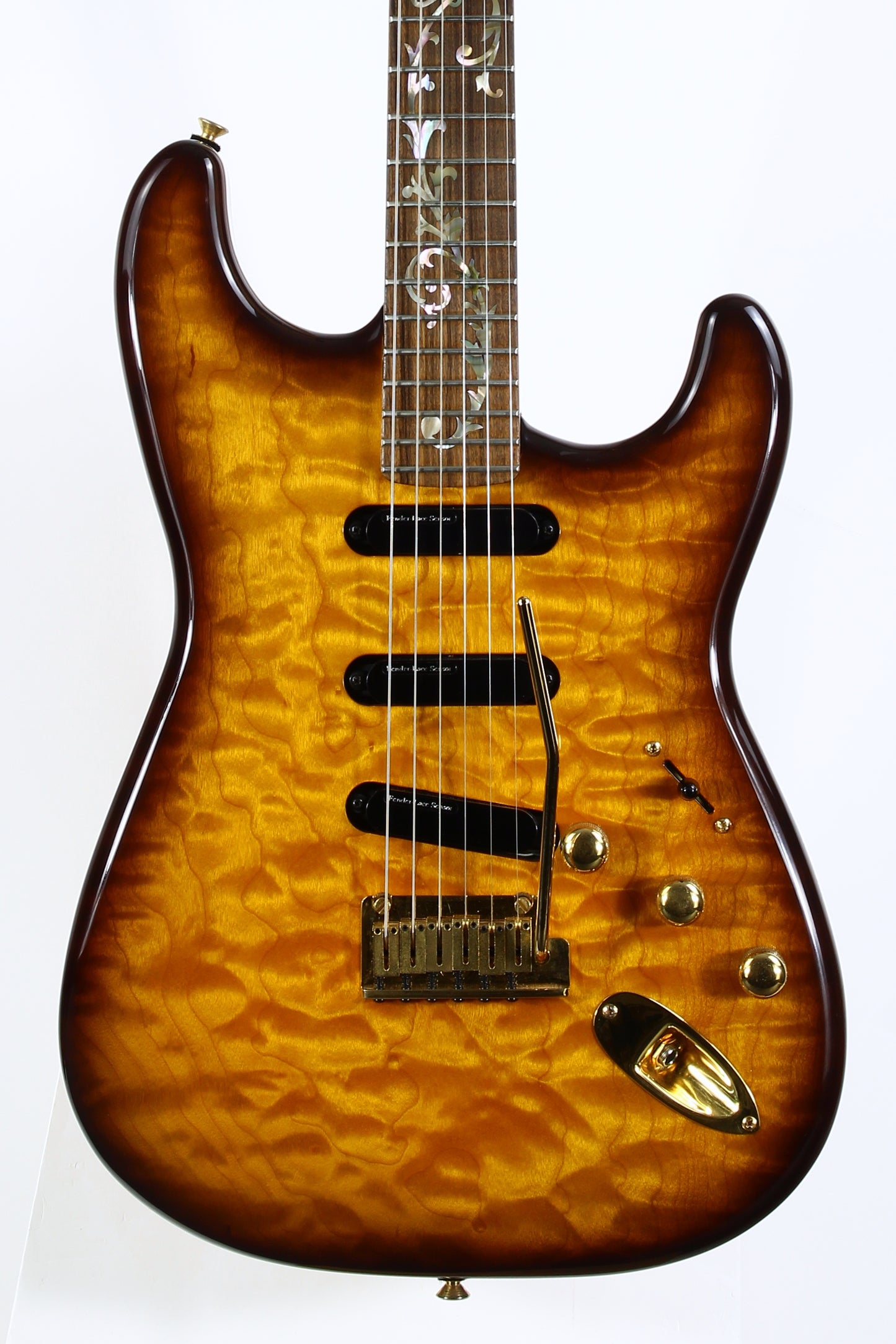 1993 Fender Custom Shop TREE OF LIFE Stratocaster SCHULTZ-O-CASTER Quilt Top & Back