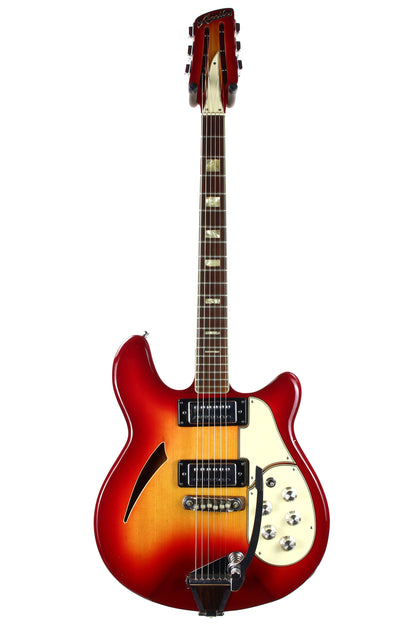 1967 Apollo 2219 Super Cougar Semi Hollow Electric Guitar w Tremolo - Matsumoku MIJ Japan Rare