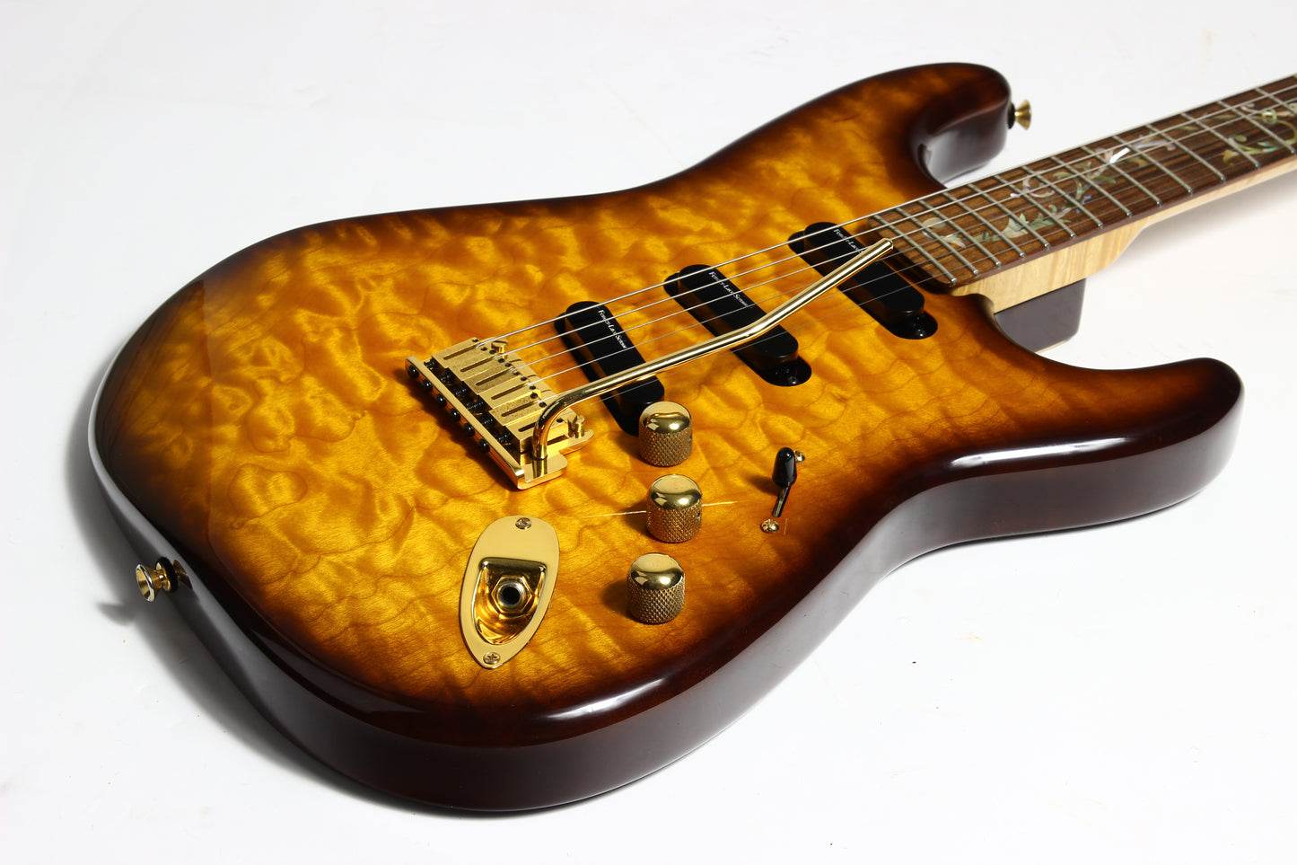 1993 Fender Custom Shop TREE OF LIFE Stratocaster SCHULTZ-O-CASTER Quilt Top & Back