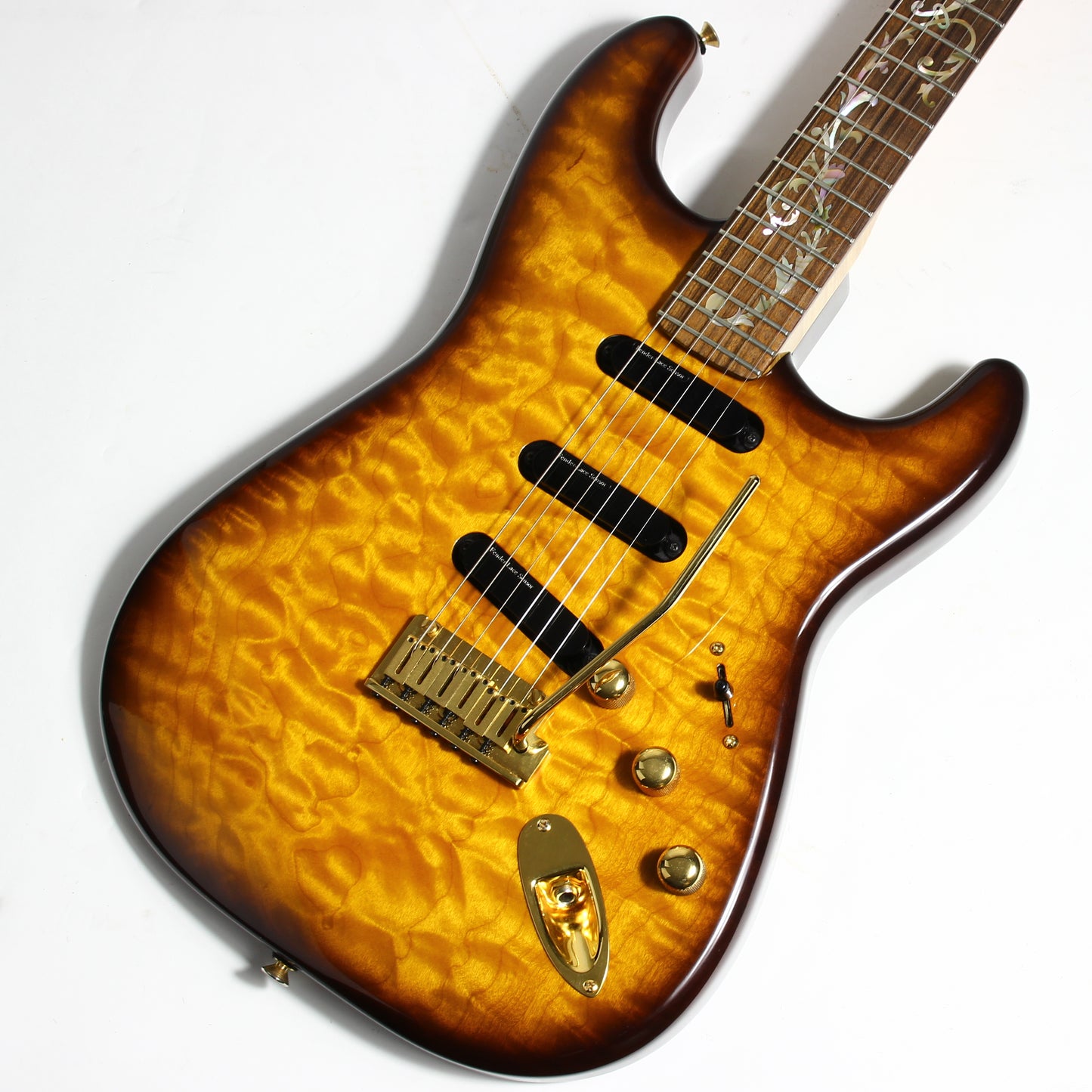 1993 Fender Custom Shop TREE OF LIFE Stratocaster SCHULTZ-O-CASTER Quilt Top & Back