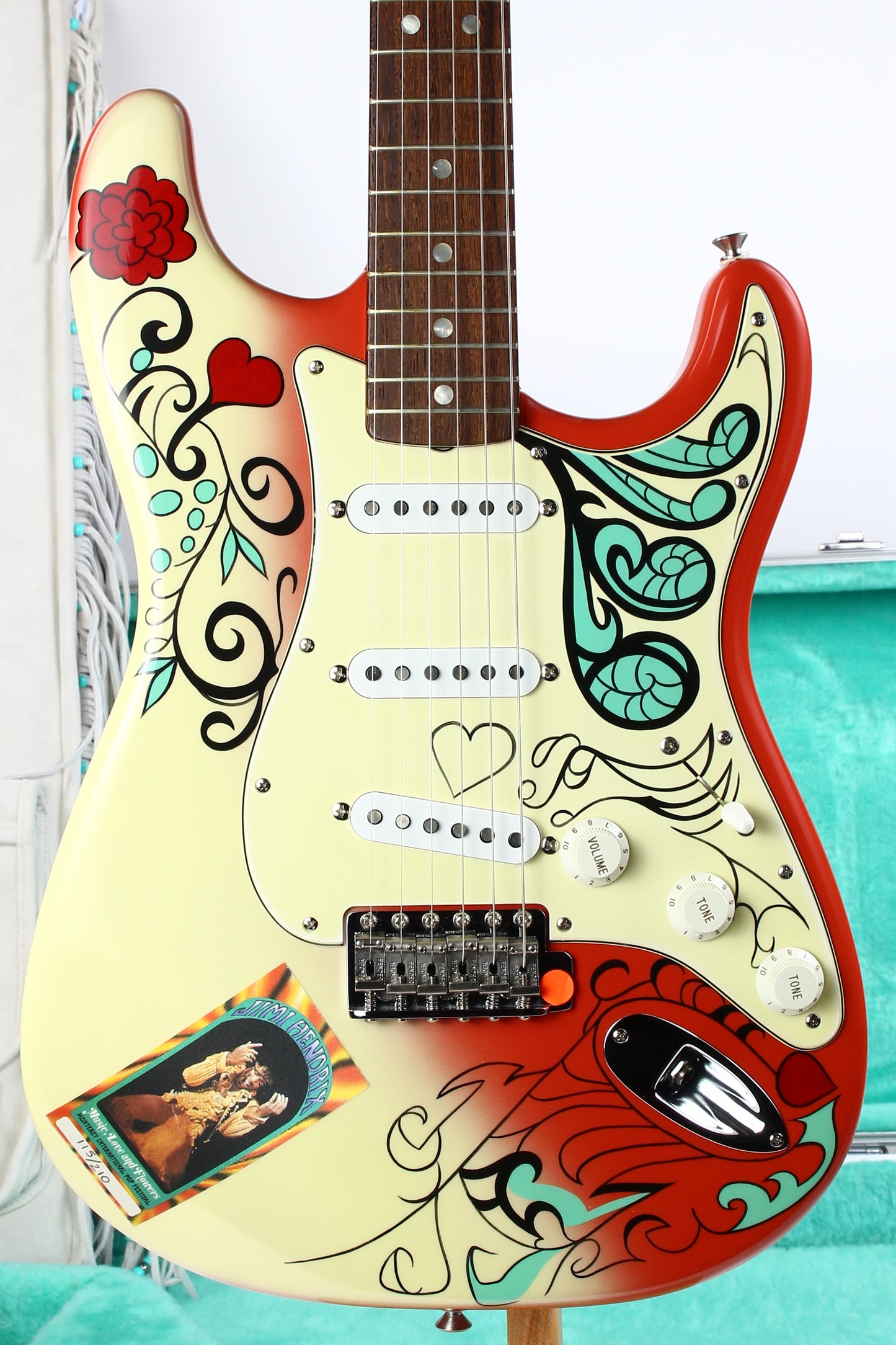 1997 Fender Custom Shop JIMI HENDRIX MONTEREY POP Stratocaster Diamond Dealer MINT John Mayer