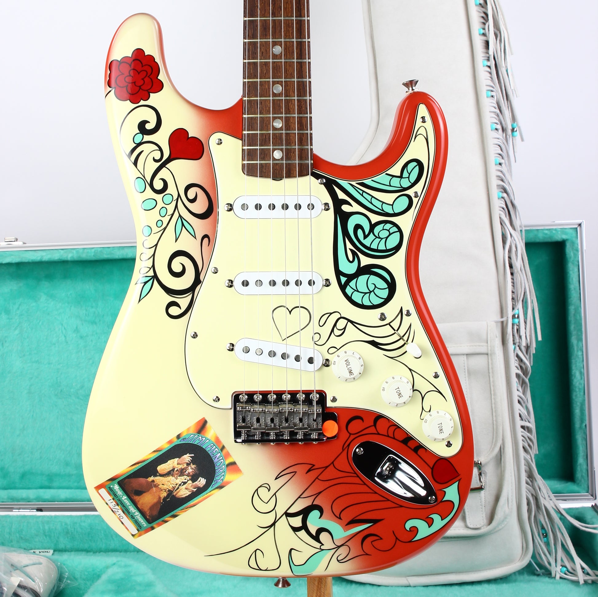 1997 Fender Custom Shop JIMI HENDRIX MONTEREY POP Stratocaster MINT w all paperwork