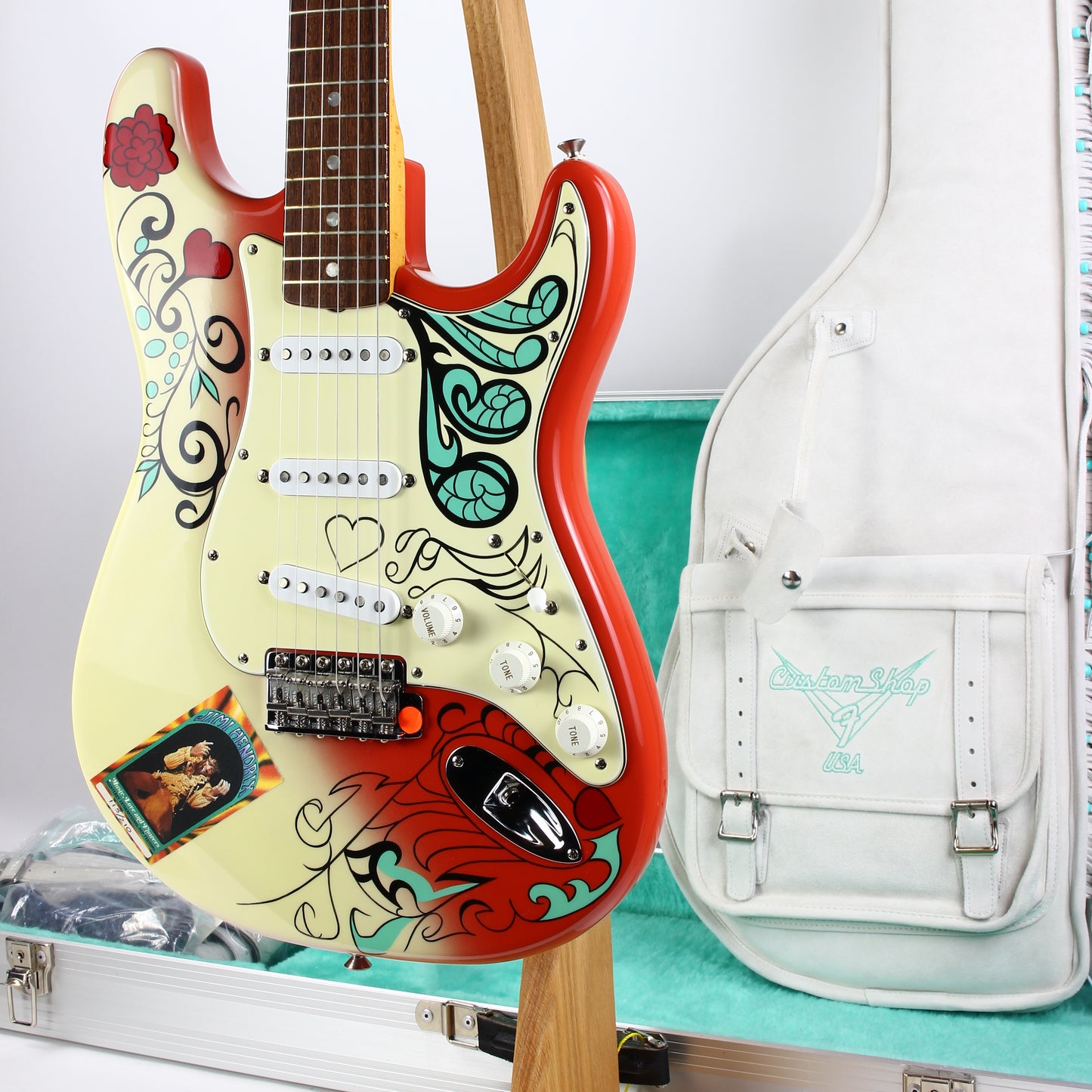 1997 Fender Custom Shop JIMI HENDRIX MONTEREY POP Stratocaster Diamond Dealer MINT John Mayer
