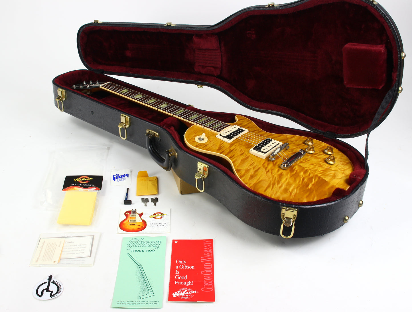 1998 Gibson Custom Shop Les Paul Classic in Rare Butterscotch CRAZY QUILT TOP! Slash Appetite For Destruction AFD Vibes!