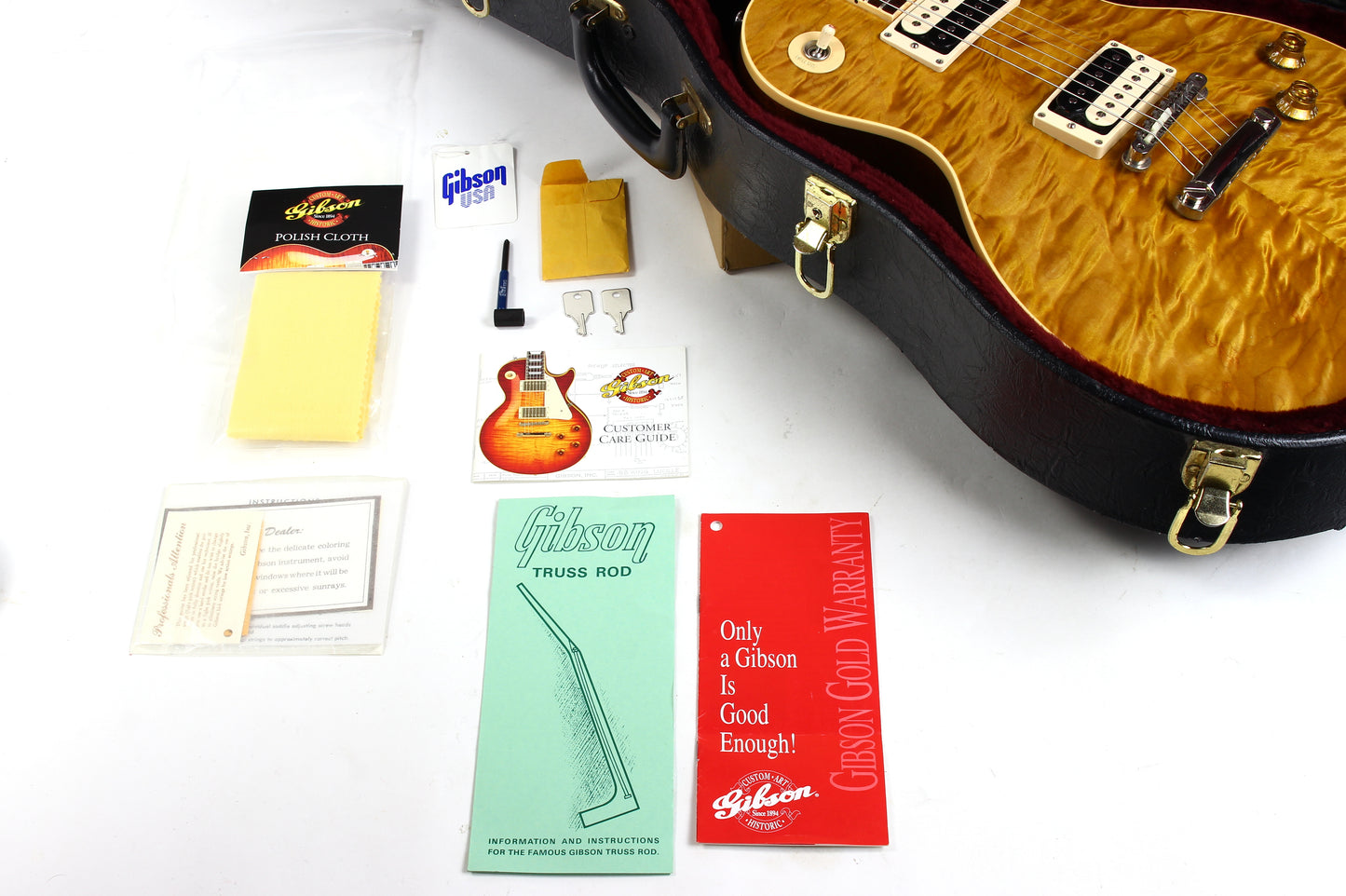 1998 Gibson Custom Shop Les Paul Classic in Rare Butterscotch CRAZY QUILT TOP! Slash Appetite For Destruction AFD Vibes!