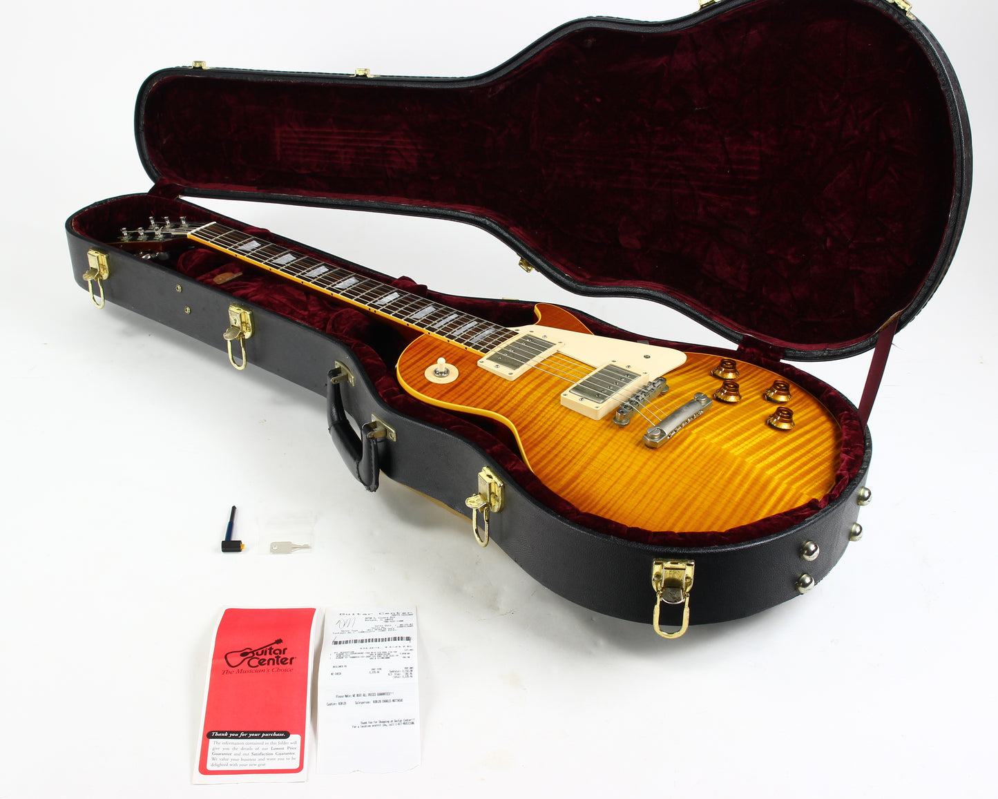 2001 Gibson Custom Shop Authentic 1958 Les Paul Standard Reissue Flametop! Factory Grovers, Killer Top! 58 R8 Historic