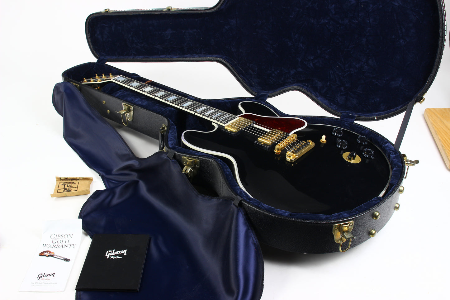 2011 Gibson Custom BB King Lucille Black | Ornate Crown Headstock Inlay ES 355 Dual Input Jacks