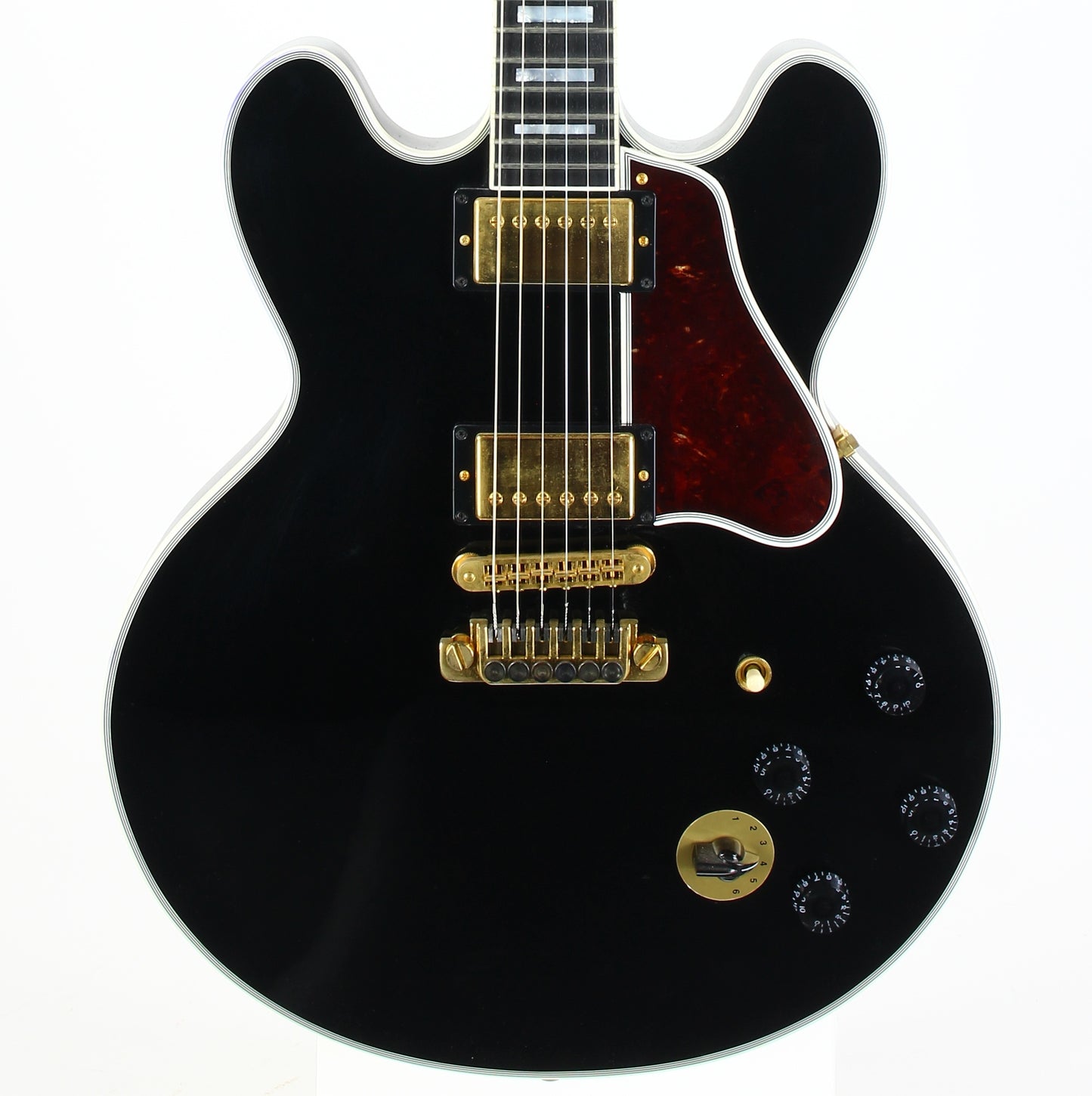 2011 Gibson Custom BB King Lucille Black w Ornate Crown Headstock Inlay