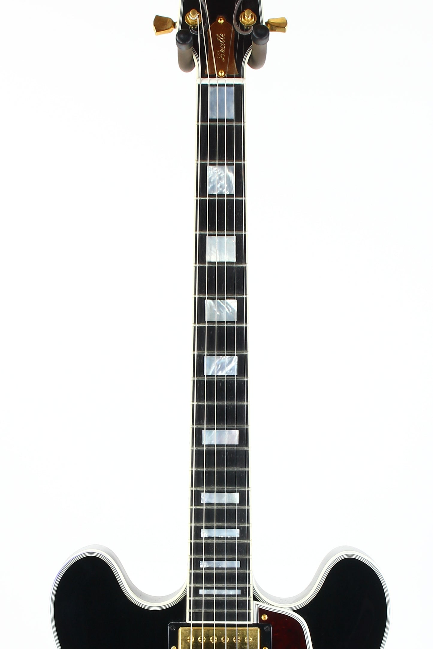 2011 Gibson Custom BB King Lucille Black | Ornate Crown Headstock Inlay ES 355 Dual Input Jacks