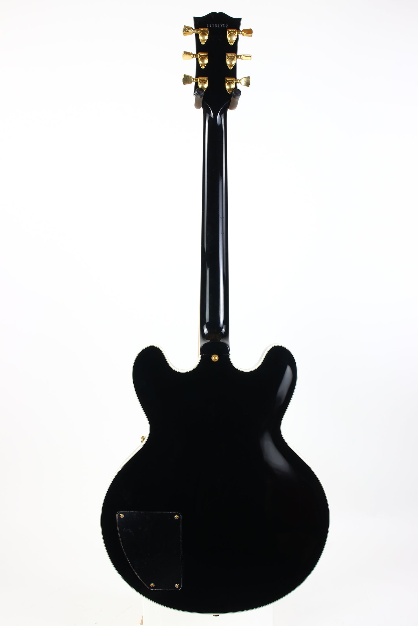 2011 Gibson Custom BB King Lucille Black | Ornate Crown Headstock Inlay ES 355 Dual Input Jacks