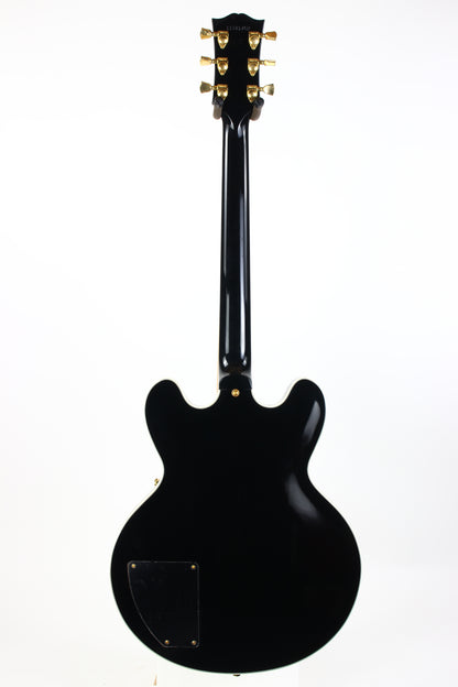 2011 Gibson Custom BB King Lucille Black | Ornate Crown Headstock Inlay ES 355 Dual Input Jacks