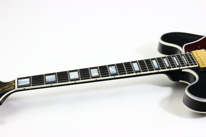 2011 Gibson Custom BB King Lucille Black | Ornate Crown Headstock Inlay ES 355 Dual Input Jacks