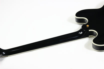 2011 Gibson Custom BB King Lucille Black | Ornate Crown Headstock Inlay ES 355 Dual Input Jacks