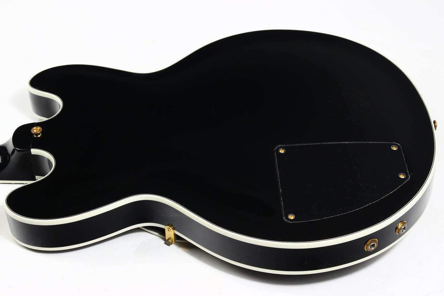2011 Gibson Custom BB King Lucille Black | Ornate Crown Headstock Inlay ES 355 Dual Input Jacks