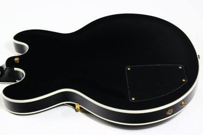 2011 Gibson Custom BB King Lucille Black | Ornate Crown Headstock Inlay ES 355 Dual Input Jacks