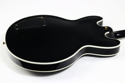 2011 Gibson Custom BB King Lucille Black | Ornate Crown Headstock Inlay ES 355 Dual Input Jacks
