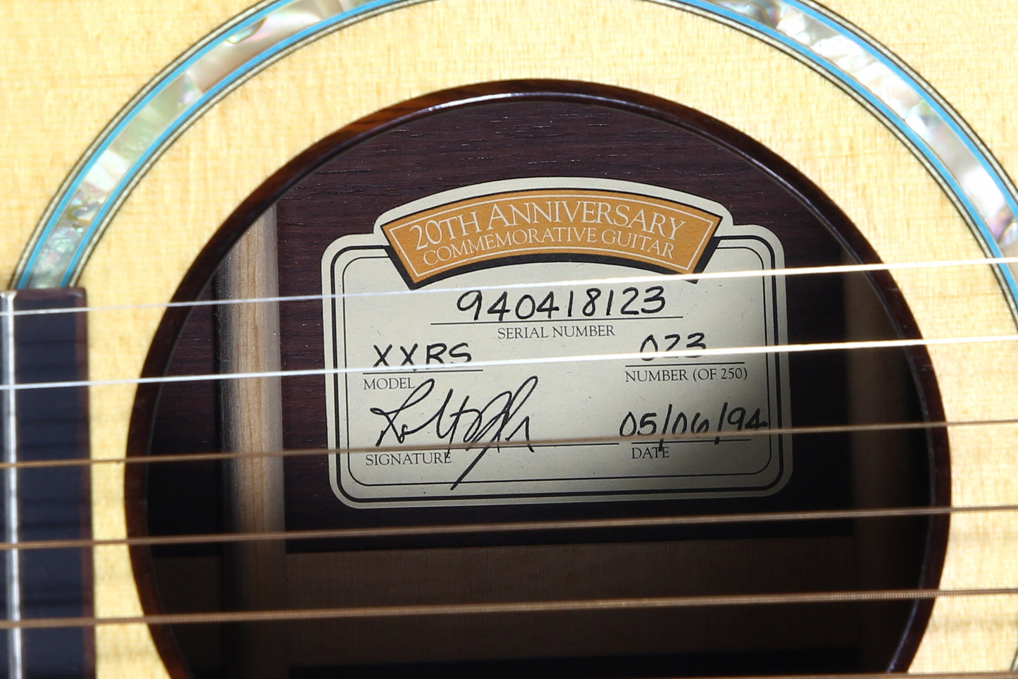 UNPLAYED! 1994 Taylor XX-RS 20th Anniversary - Grand Auditorium Model, Rosewood, custom GA xxrs