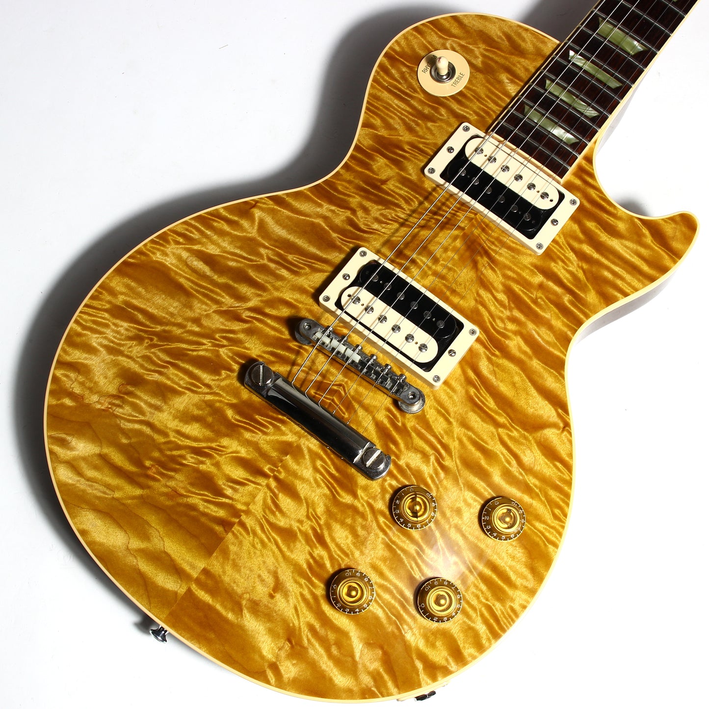1998 Gibson Custom Shop Les Paul Classic in Rare Butterscotch CRAZY QUILT TOP! Slash Appetite For Destruction AFD Vibes!