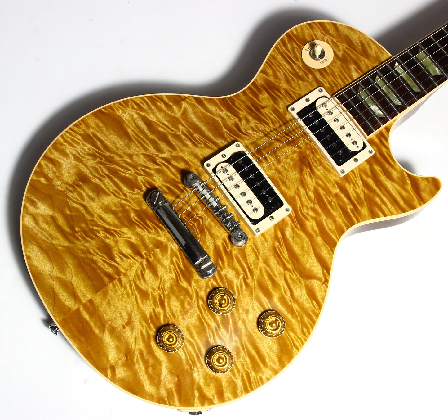 1998 Gibson Custom Shop Les Paul Classic in Rare Butterscotch CRAZY QUILT TOP! Slash Appetite For Destruction AFD Vibes!