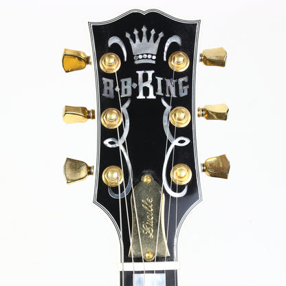 2011 Gibson Custom BB King Lucille Black | Ornate Crown Headstock Inlay ES 355 Dual Input Jacks