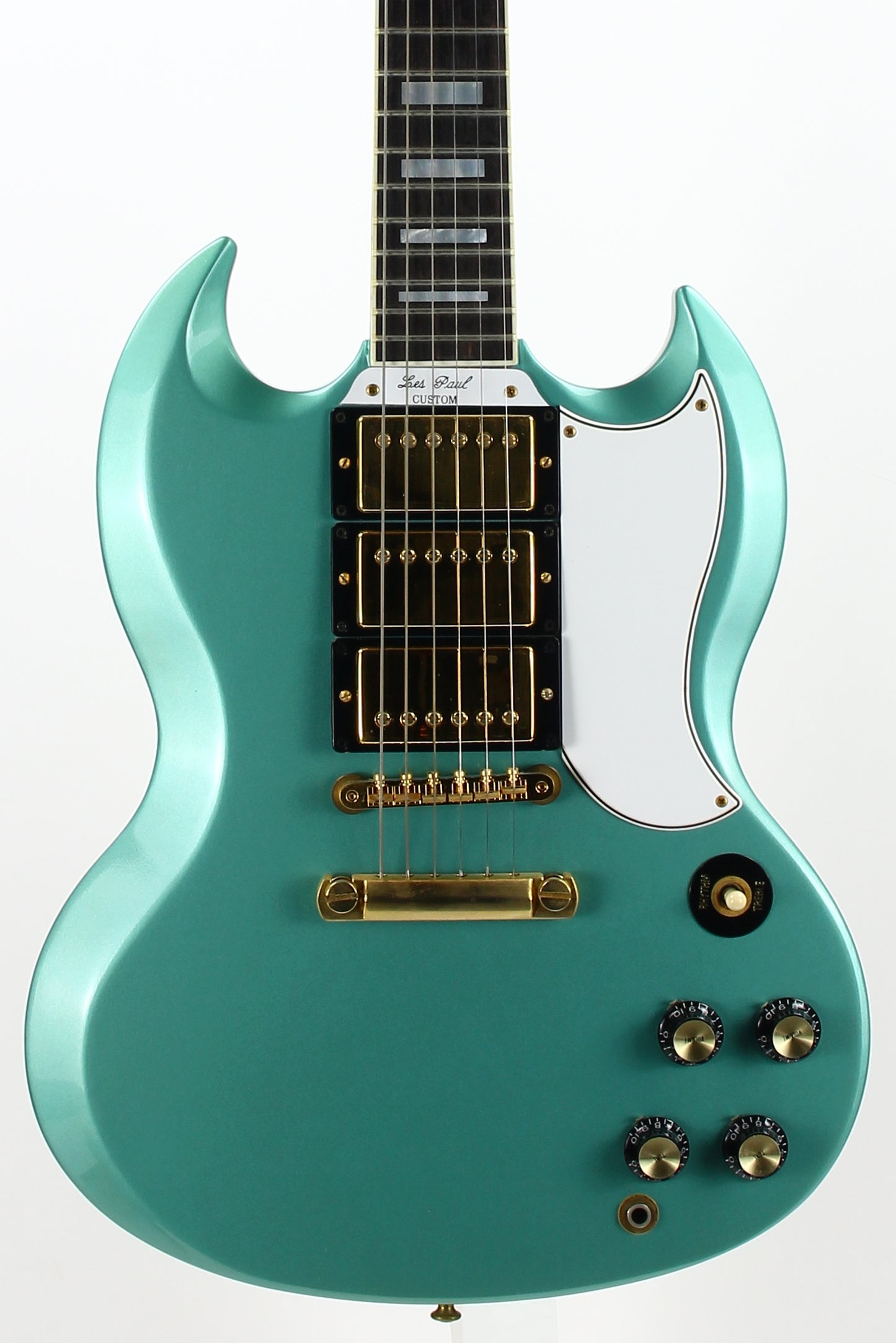 2000 Gibson Custom Shop 1961 Les Paul SG Custom Inverness Green UNPLAYED | 3 Pickups, Ebony Board