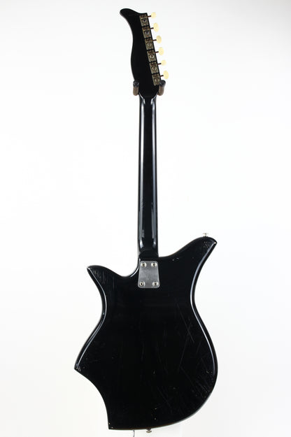 1962 EKO 700 3V Vintage Made in Italy Guitar RARE BLACK Tortoise Guard