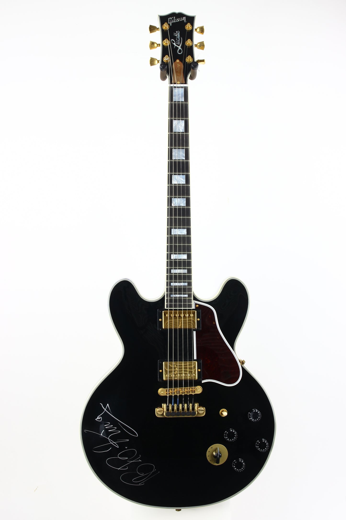 2004 Gibson BB King Lucille ES-355 Ebony Black SIGNED AUTOGRAPHED by the Blues Legend JSA Authenticated!