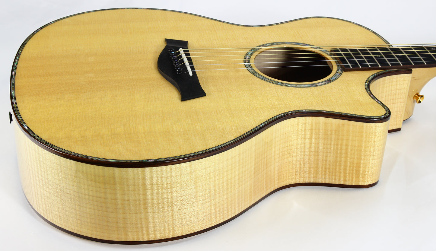 UNPLAYED! 2003 Taylor 614ce-L3 Fall Limited - Flamed Maple, Cocobolo Fittings, 914 Abalone Inlays!