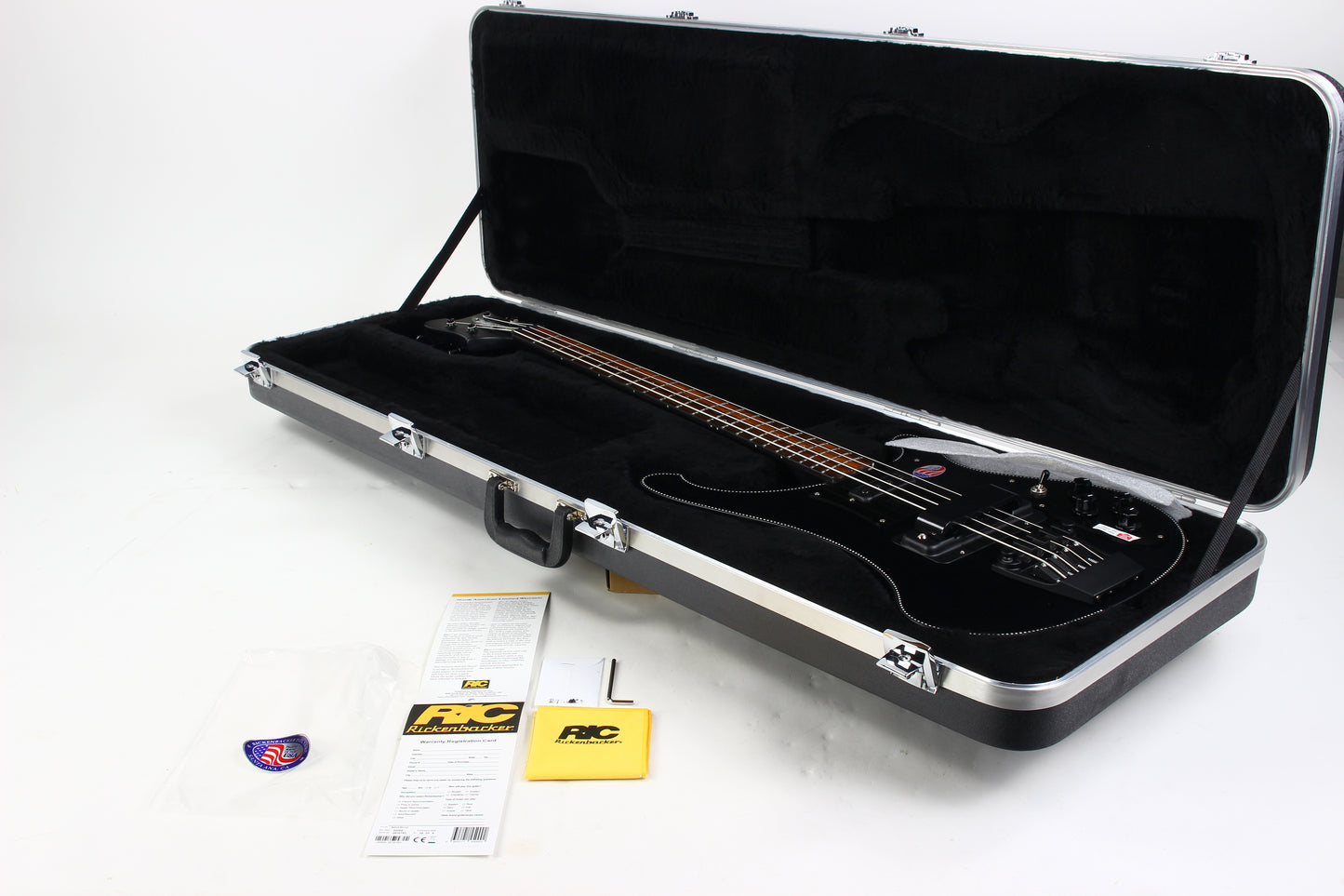 2026 Rickenbacker 4003 Noir Limited Edition 20 Made Satin Black Checkerboard CB