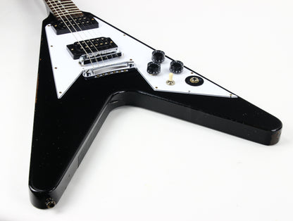 2022 Gibson Kirk Hammett 1979 Flying V Ebony Black Murphy Lab