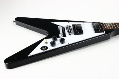 2022 Gibson Kirk Hammett 1979 Flying V Ebony Black Murphy Lab