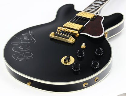 2004 Gibson BB King Lucille ES-355 Ebony Black SIGNED AUTOGRAPHED by the Blues Legend JSA Authenticated!