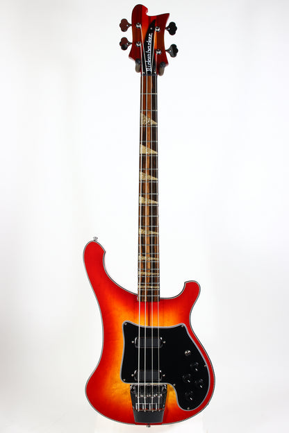 2026 Rickenbacker 4002 Fireglo ONE-OF-A-KIND Reissue Checkerboard, Ebony Board, Full Inlays, ORIGINAL BIRDSEYE MAPLE WINGS!