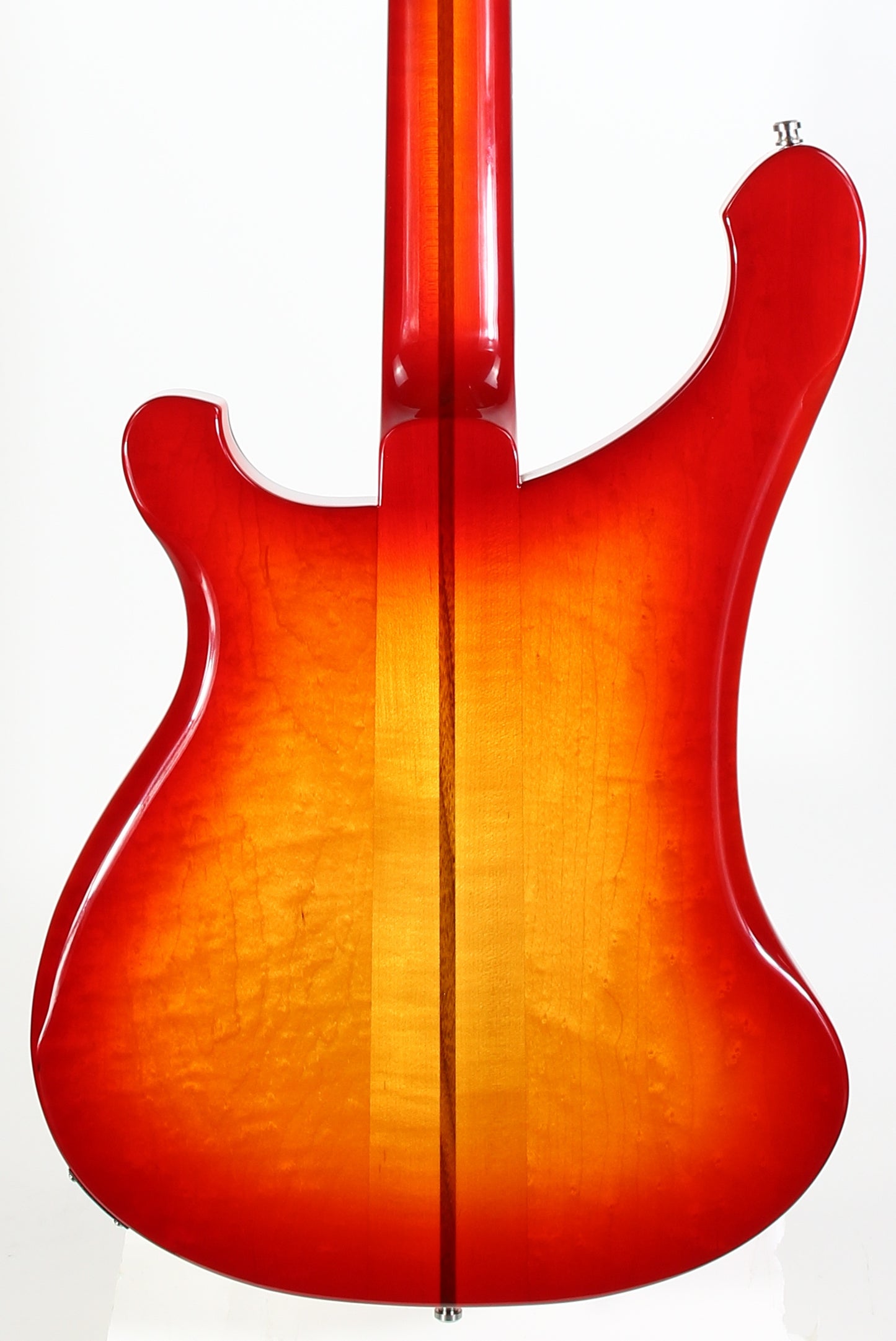 2026 Rickenbacker 4002 Fireglo ONE-OF-A-KIND Reissue Checkerboard, Ebony Board, Full Inlays, ORIGINAL BIRDSEYE MAPLE WINGS!