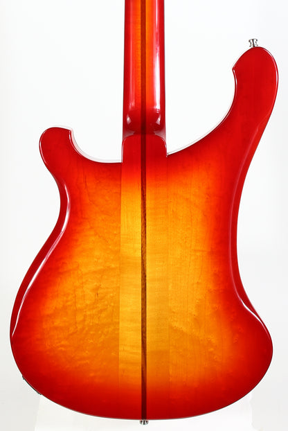 2026 Rickenbacker 4002 Fireglo ONE-OF-A-KIND Reissue Checkerboard, Ebony Board, Full Inlays, ORIGINAL BIRDSEYE MAPLE WINGS!