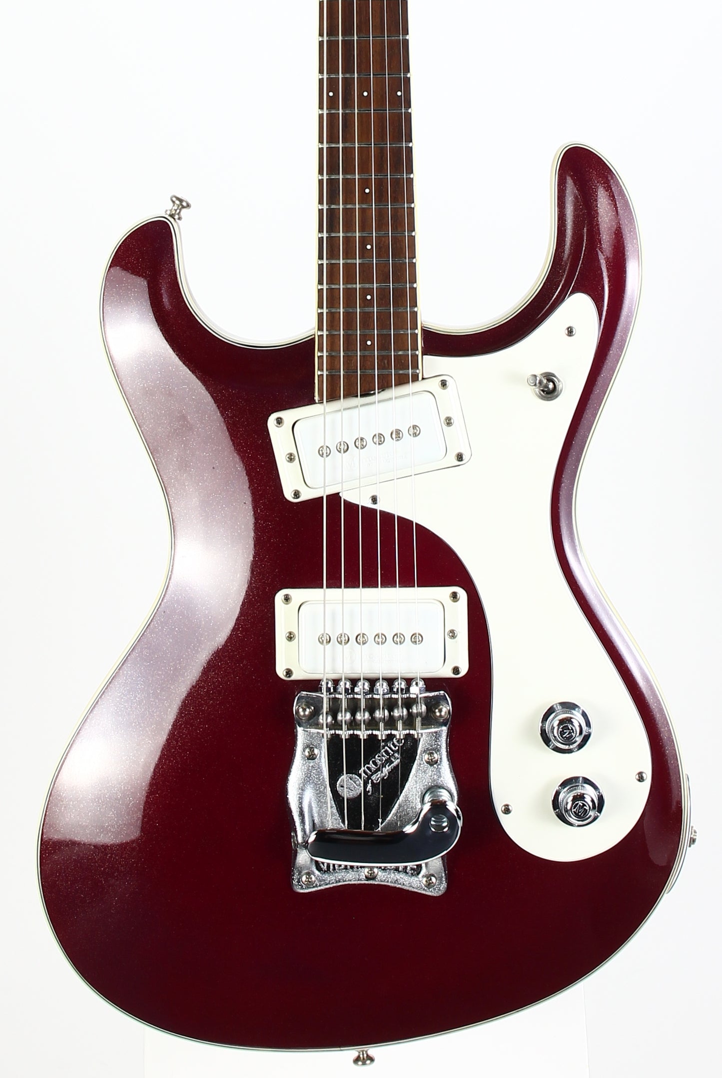 1988 Mosrite USA Semie Moseley Signed V63 Model Ruby Dust Rare SET-NECK Side Jack Model MINTY w Paperwork!