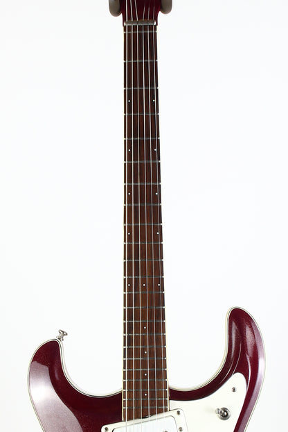 1988 Mosrite USA Semie Moseley Signed V63 Model Ruby Dust Rare SET-NECK Side Jack Model MINTY w Paperwork!