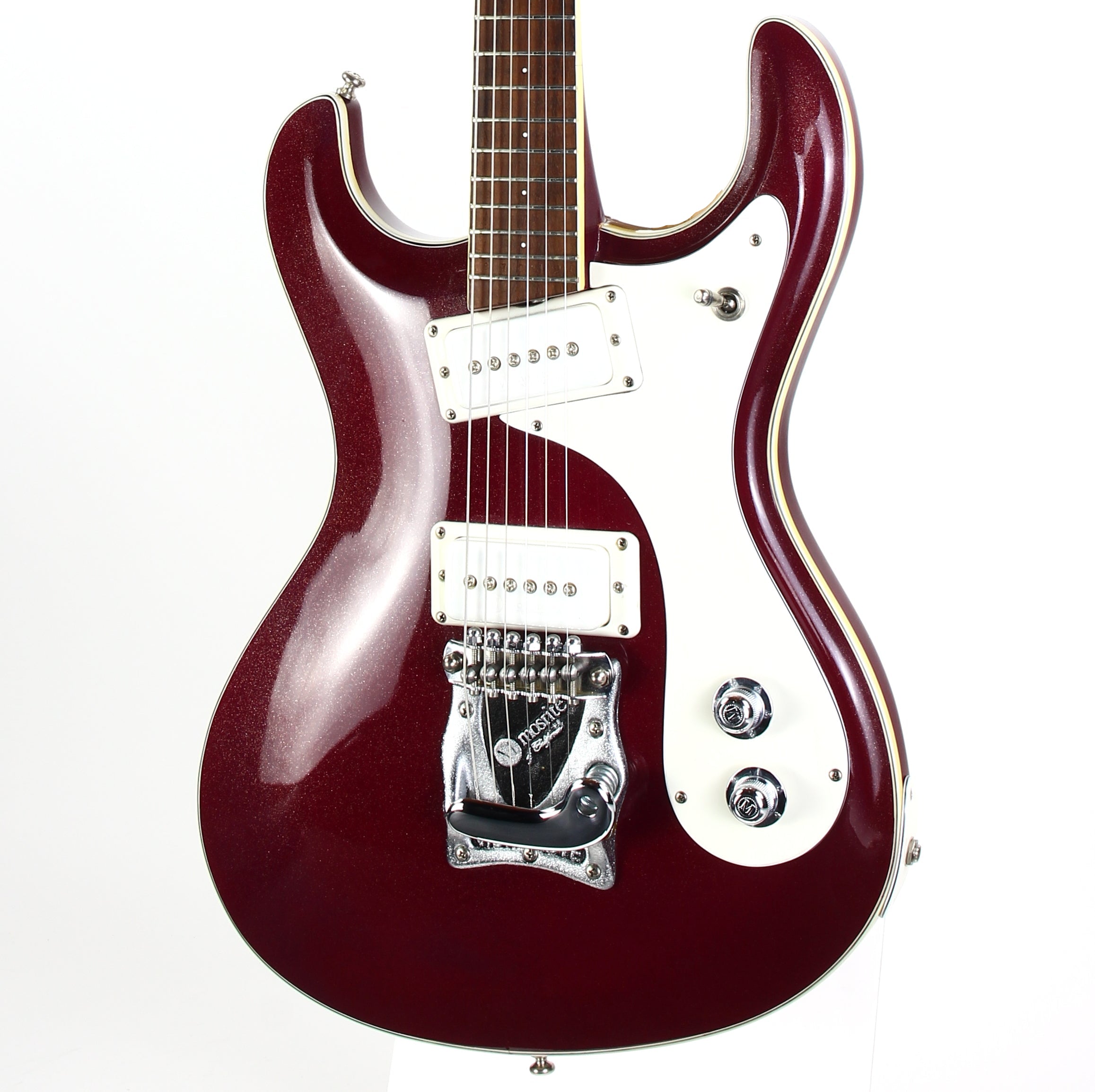 1988 Mosrite USA Semie Moseley Signed V63 Model Ruby Dust Rare SET
