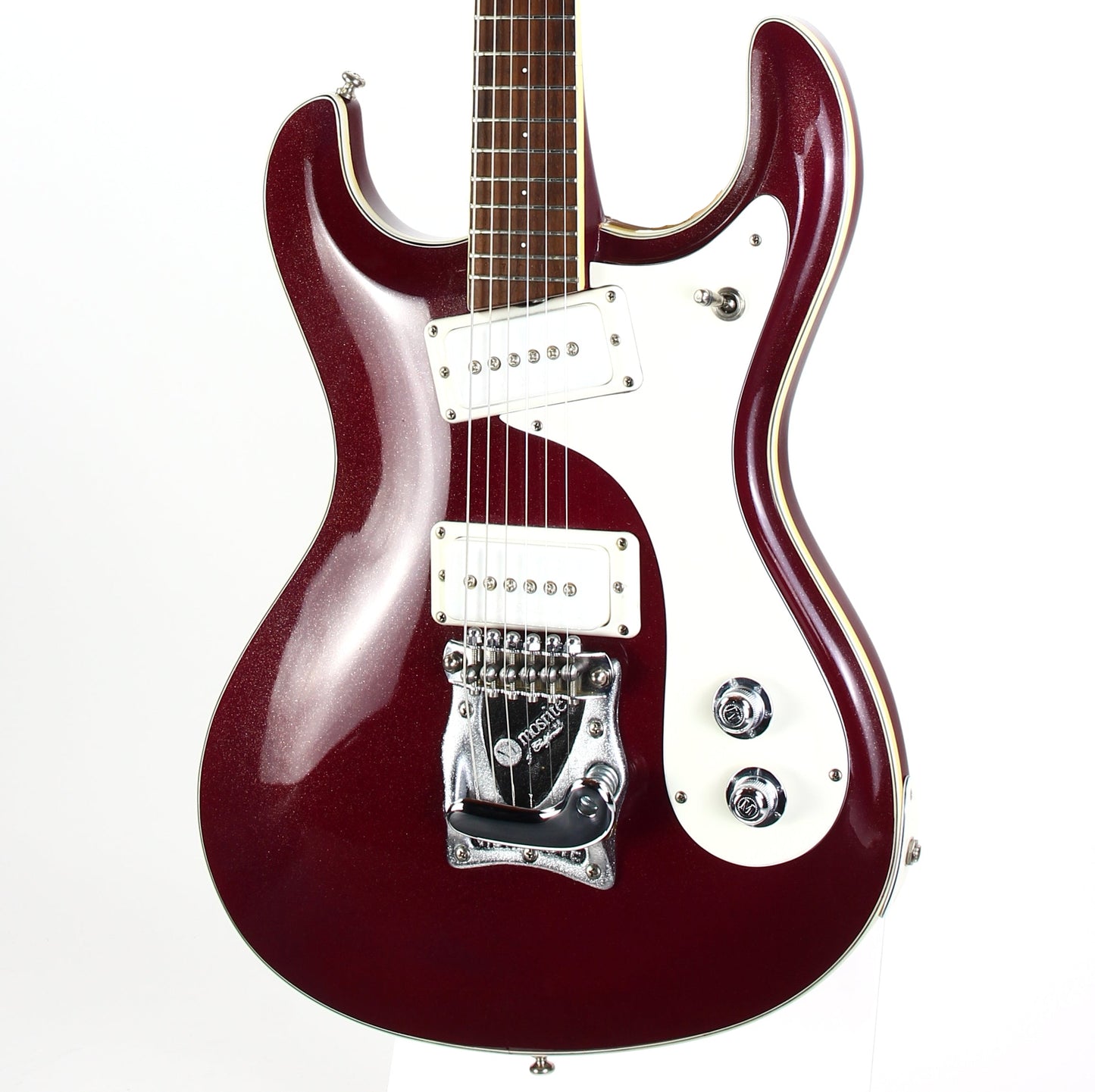 1988 Mosrite Signed Semie Moseley 63 Model Ruby Dust SET-NECK Rare Model MINTY