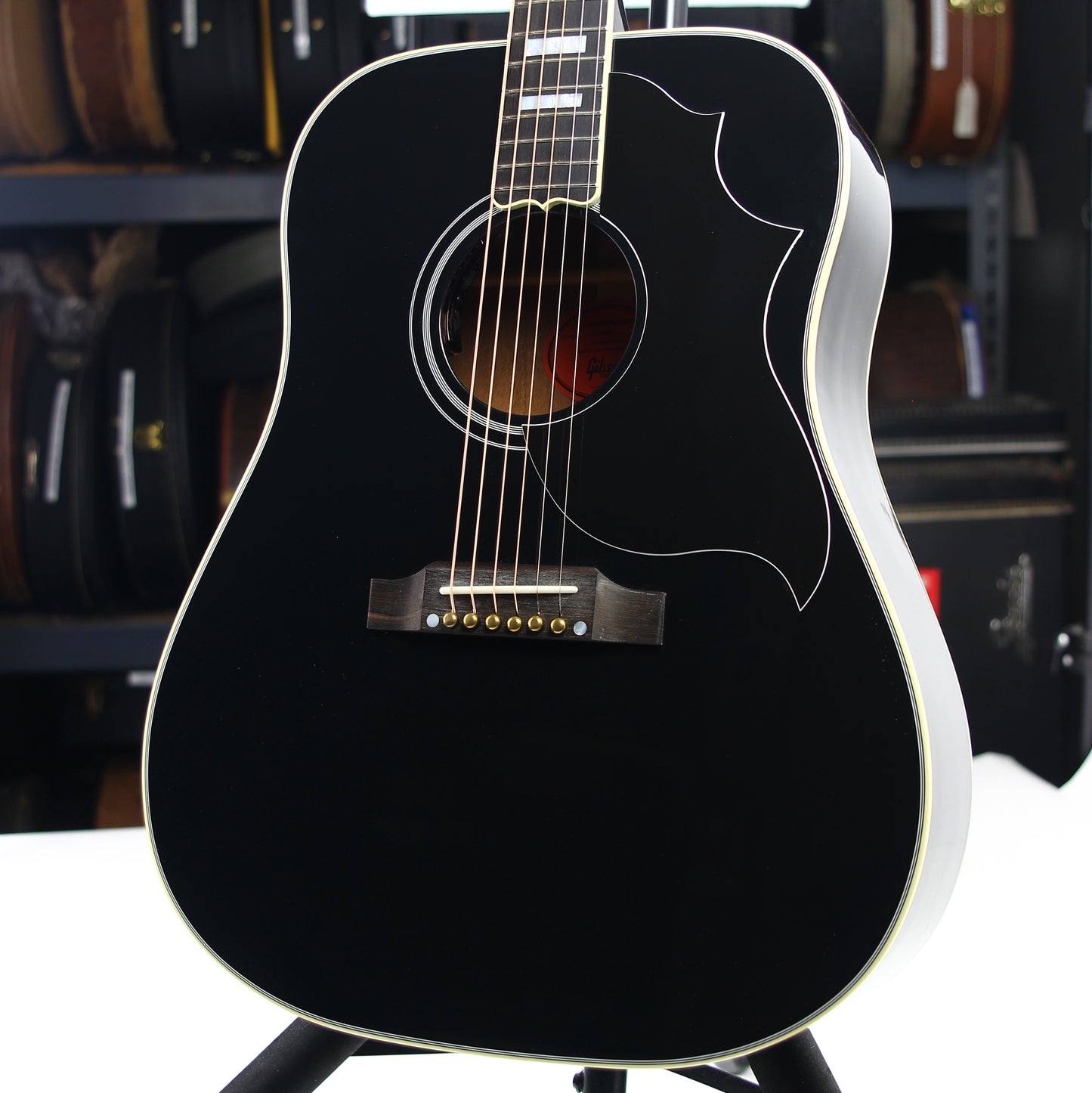 2023 Gibson Custom Shop Hummingbird Custom Ebony Black