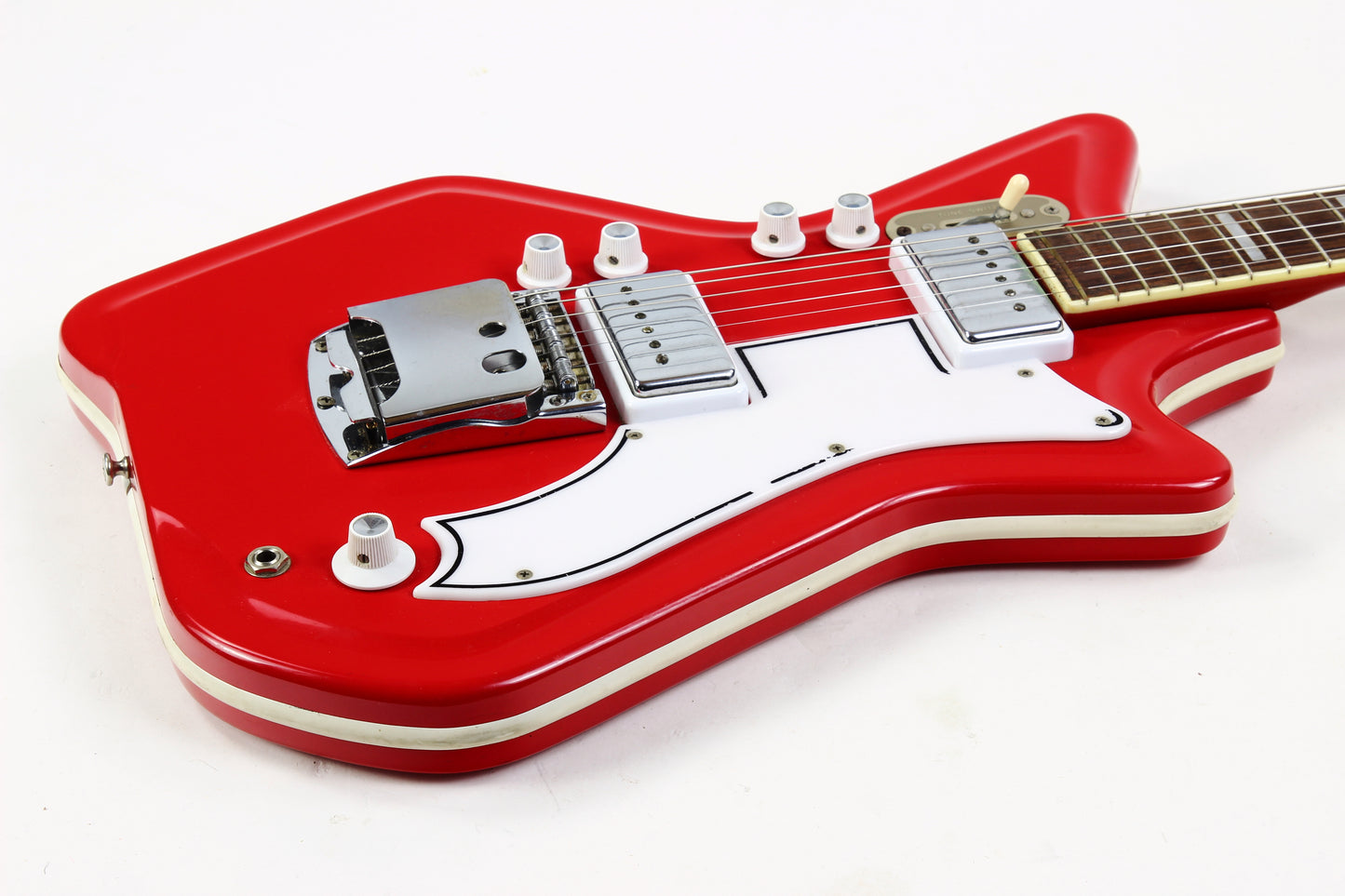 1960s Airline National Res-o-Glass JB Hutto Red Guitar Valco Supro Jack White Stripes