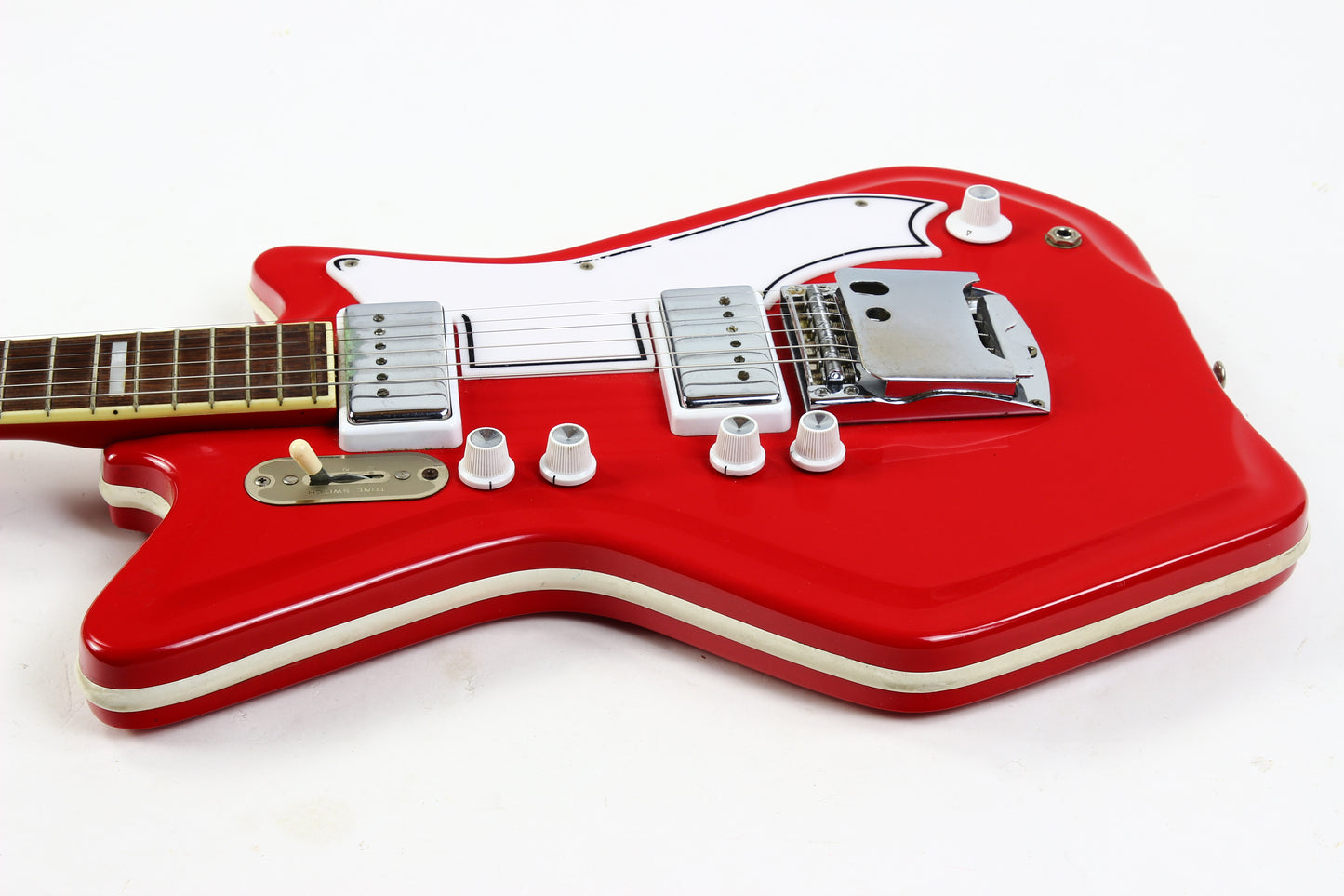 1960s Airline National Res-o-Glass JB Hutto Red Guitar Valco Supro Jack White Stripes