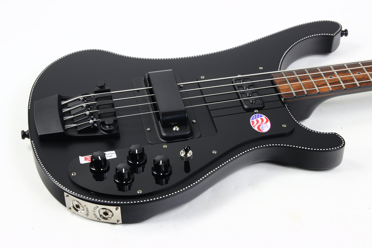 2026 Rickenbacker 4003 Noir Limited Edition 20 Made Satin Black Checkerboard CB