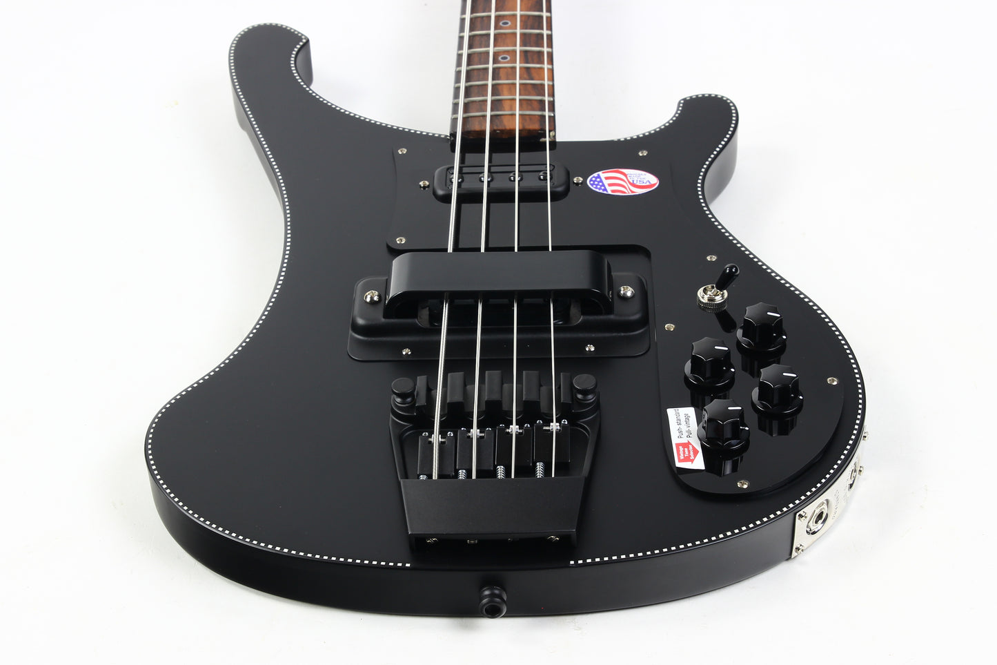 2026 Rickenbacker 4003 Noir Limited Edition 20 Made Satin Black Checkerboard CB