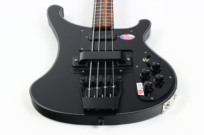 2026 Rickenbacker 4003 Noir Limited Edition 20 Made Satin Black Checkerboard CB