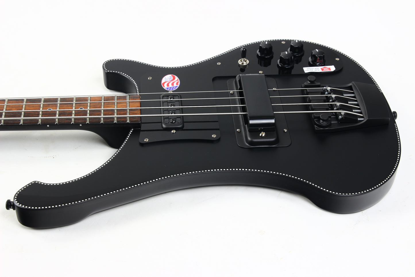 2026 Rickenbacker 4003 Noir Limited Edition 20 Made Satin Black Checkerboard CB
