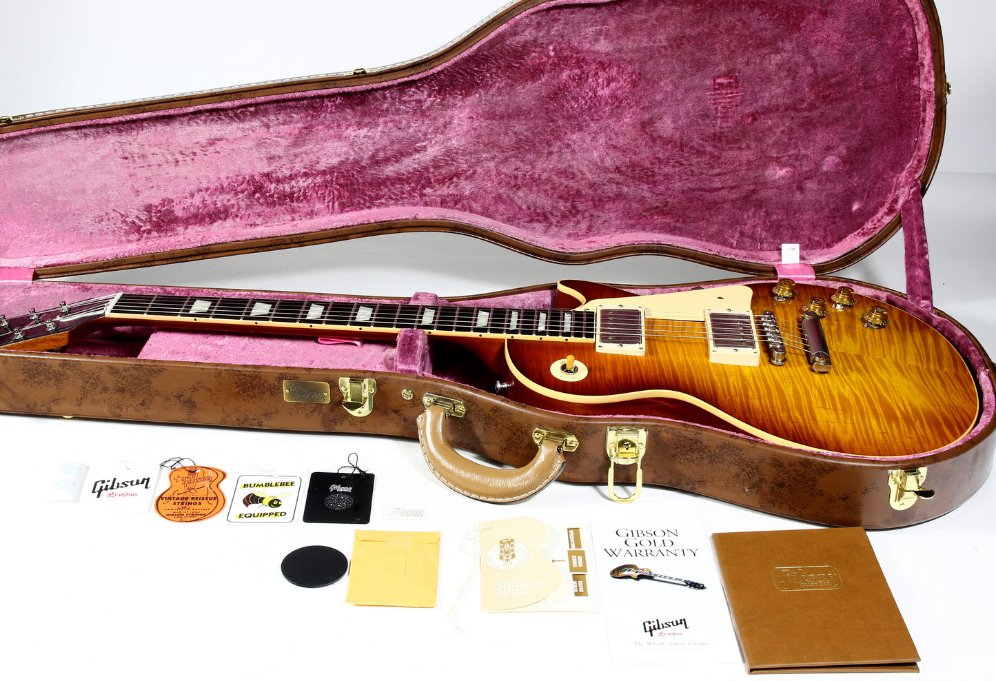 2018 Gibson 1959 Les Paul Standard Brazilian Rosewood - '59 Reissue, LP R9, Slow Iced Tea Fade Burst, Custom Shop