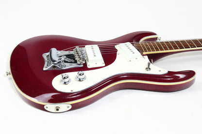 1988 Mosrite USA Semie Moseley Signed V63 Model Ruby Dust Rare SET-NECK Side Jack Model MINTY w Paperwork!