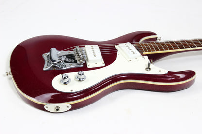 1988 Mosrite USA Semie Moseley Signed V63 Model Ruby Dust Rare SET-NECK Side Jack Model MINTY w Paperwork!